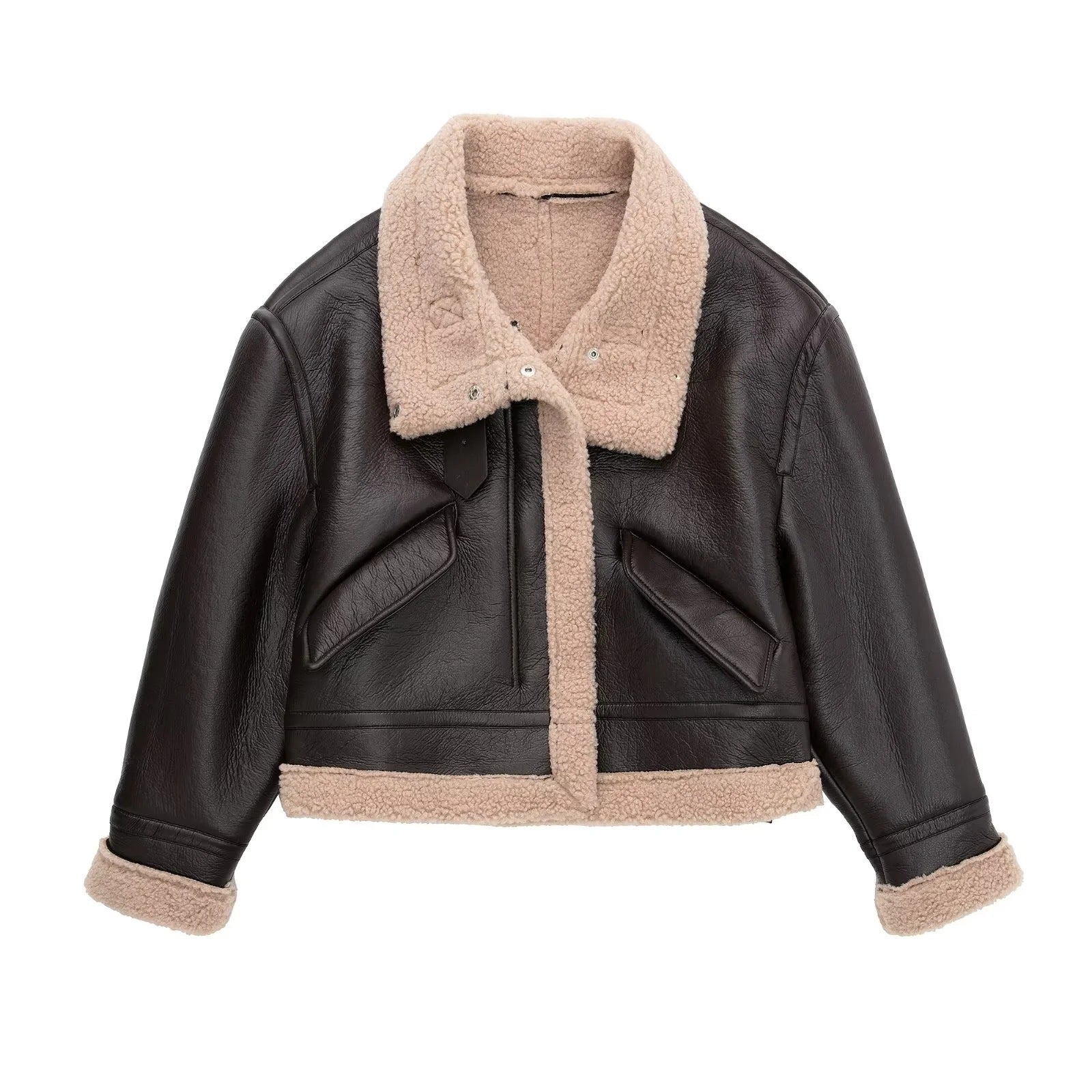 JAQUETA AVIADORA FORRADA COM LÃ | ASPEN™