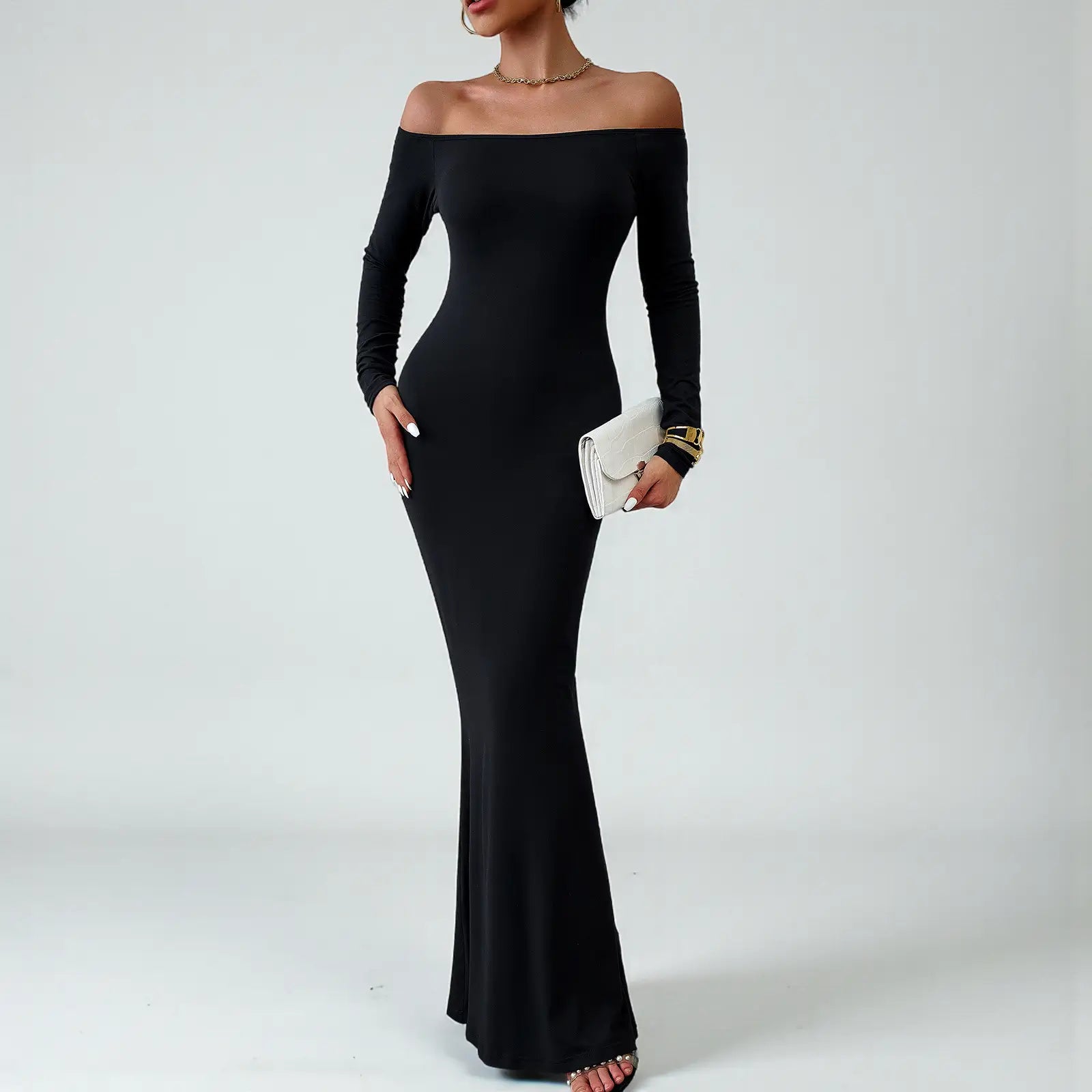 VESTIDO LONGO SEREIA OMBRO A OMBRO | SIRENA™