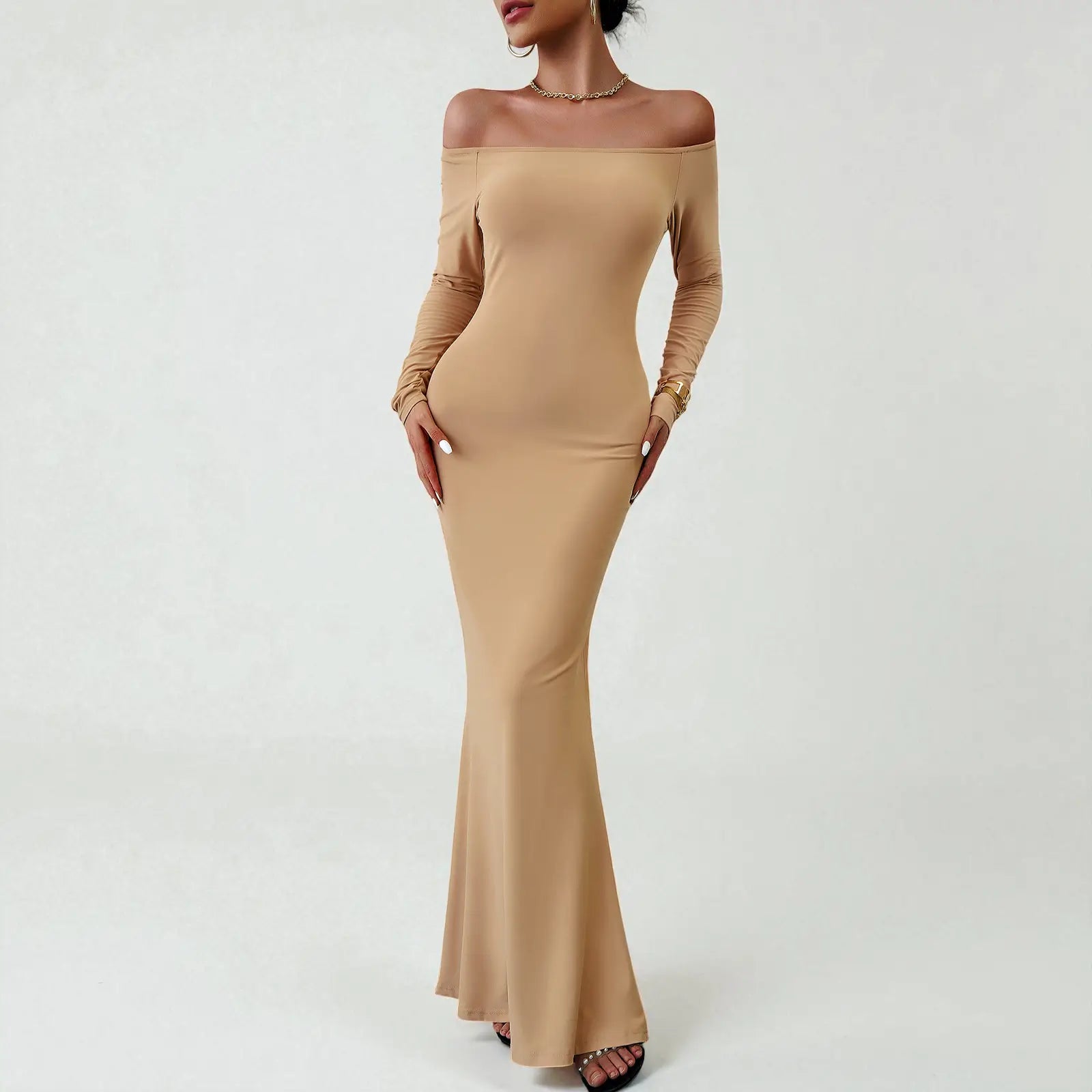 VESTIDO LONGO SEREIA OMBRO A OMBRO | SIRENA™