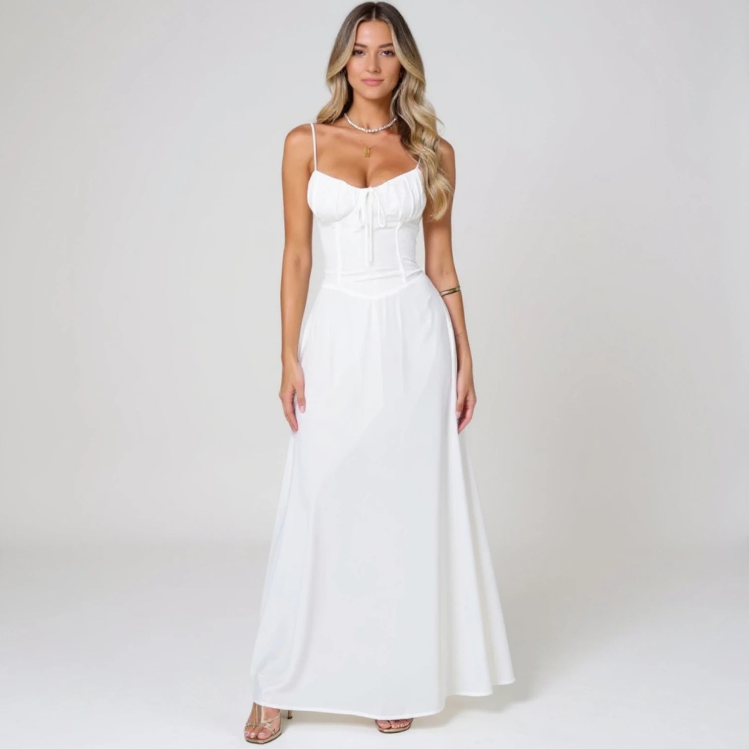 VESTIDO LONGO ESTILO CORSET | SERAPHINA™