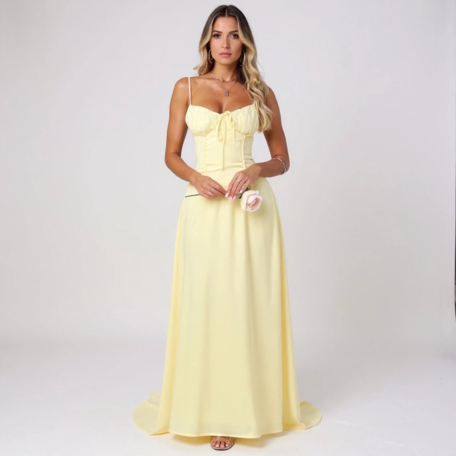 VESTIDO LONGO ESTILO CORSET | SERAPHINA™